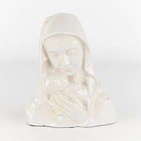 Anton Lang "The Virgin Mary" Ceramic Sculpture