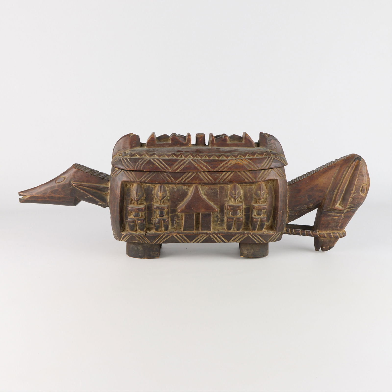 West African Carved Wood Mali Dogon Aduno Koro Box (1 of 5)
