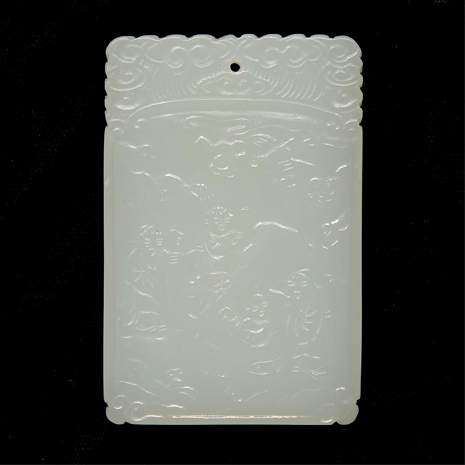 Chinese Modern Carved Jade/Jadiete Pendant (1 of 3)