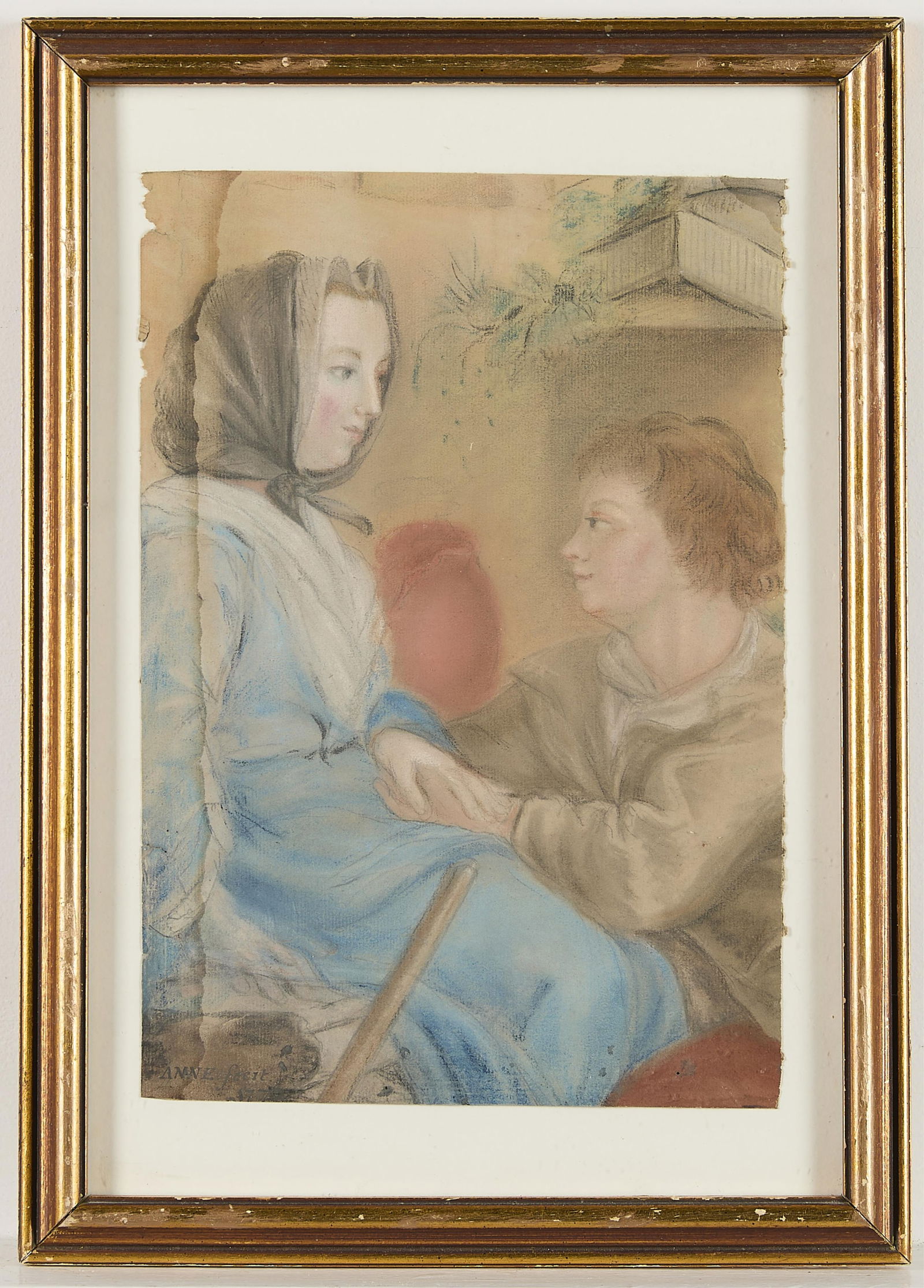 Pastel Portrait Drawing of Couple (1 of 4)