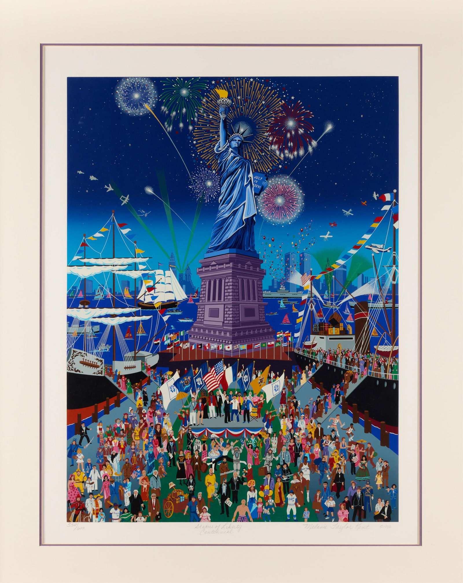 Melanie Taylor Kent "Statue of Liberty" Serigraph (1 of 7)