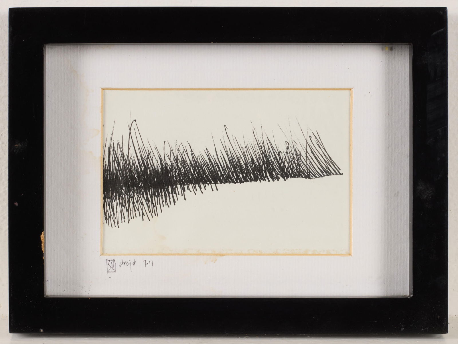 Abstract Linear Ink Drawing - Signed Illegibly - 2