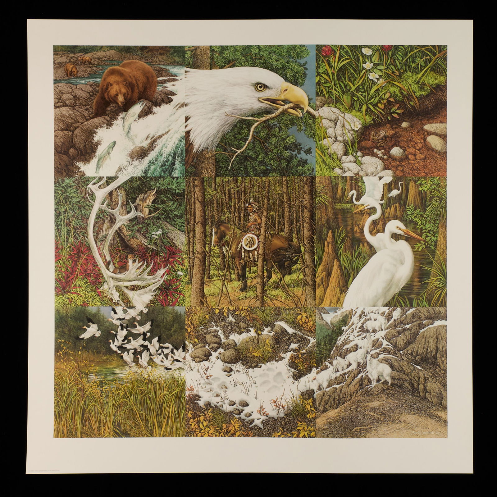 Bev Doolittle "Sacred Circle" Print S/N (1 of 3)