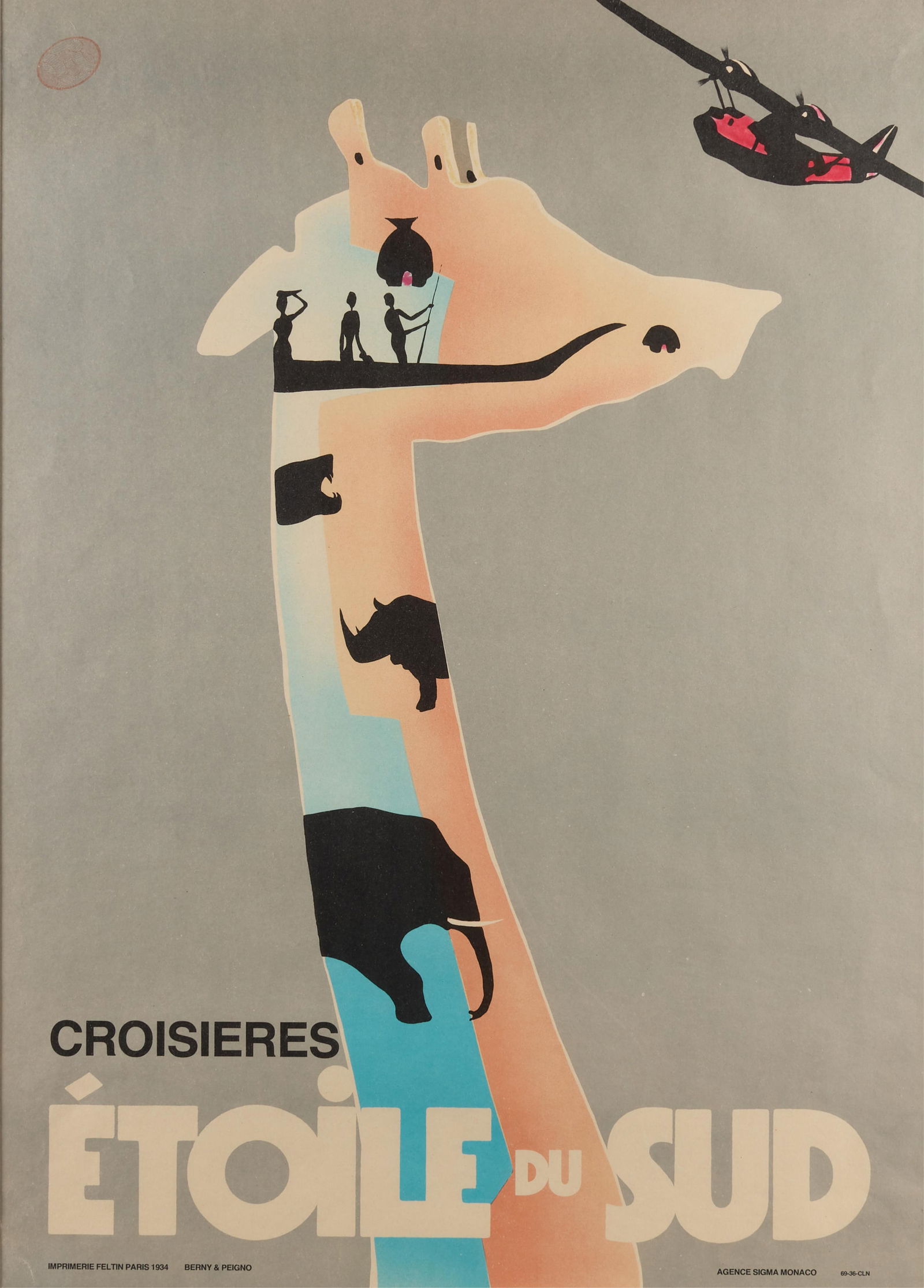 Antique Berny & Peigno "Etoile du Sud" Poster (1 of 7)