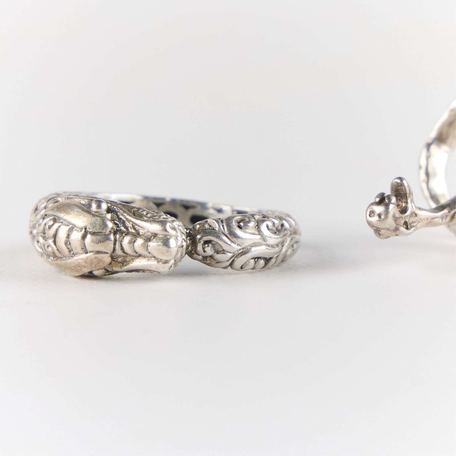 Sterling Silver Snake Ring & Ear Cuff - 3