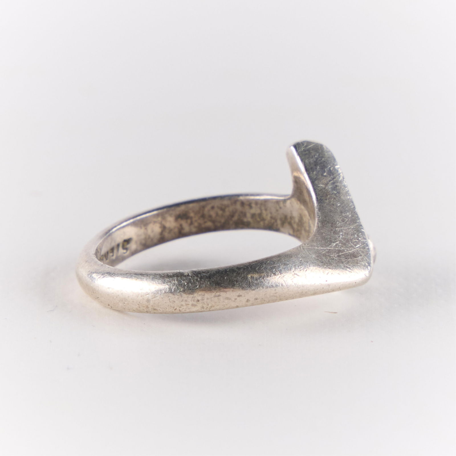 Sterling Silver Modernist Ring .115 ozt - 3