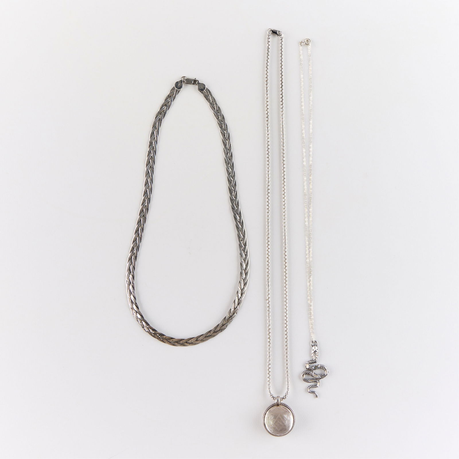 3 Sterling Silver Necklaces (1 of 3)