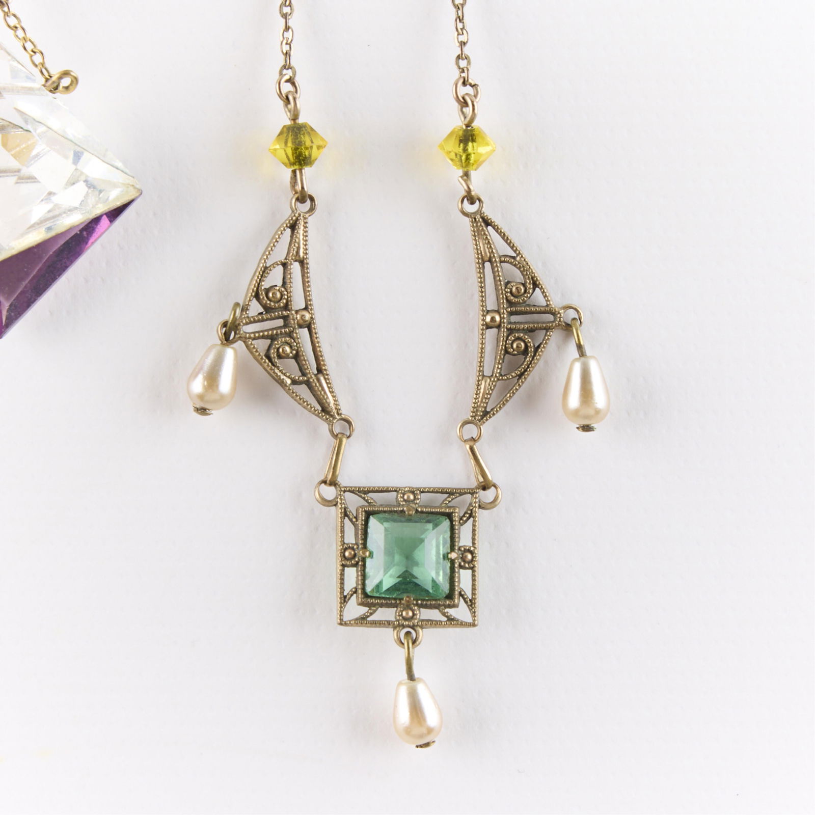 2 Costume Necklaces - 3