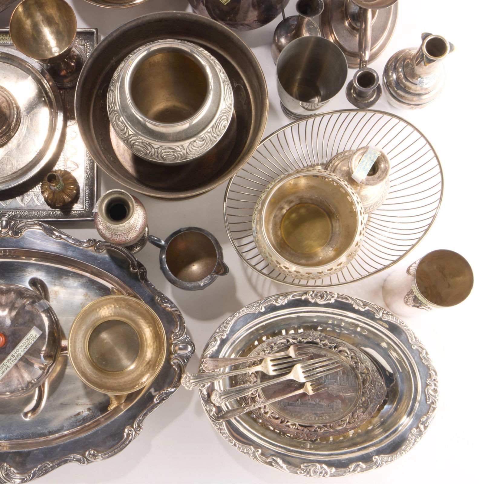 Large Grp Misc. Silverplate Objects - 44 lbs 14 oz - 2