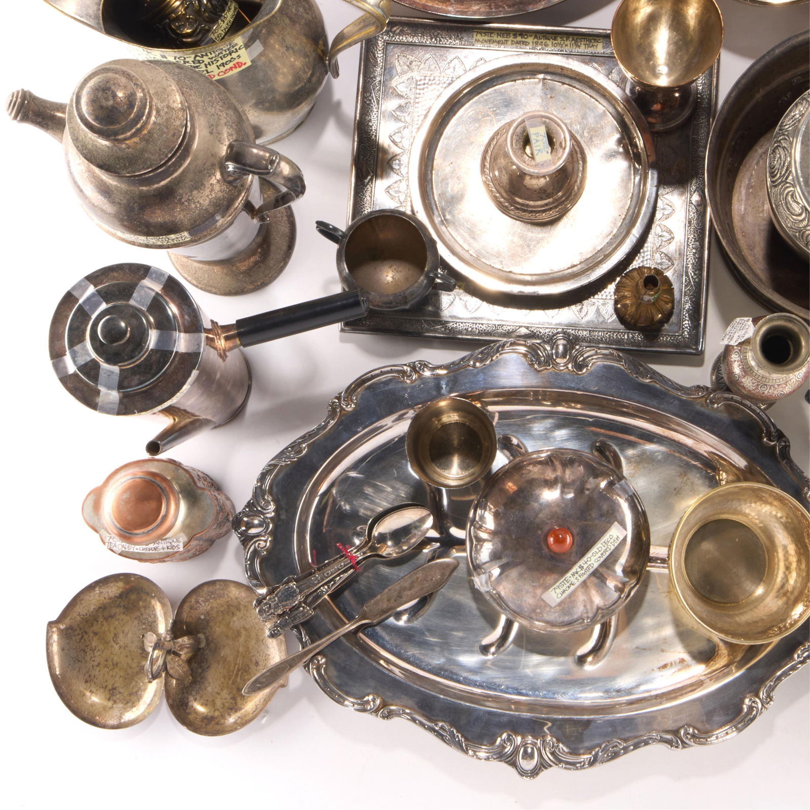 Large Grp Misc. Silverplate Objects - 44 lbs 14 oz - 3