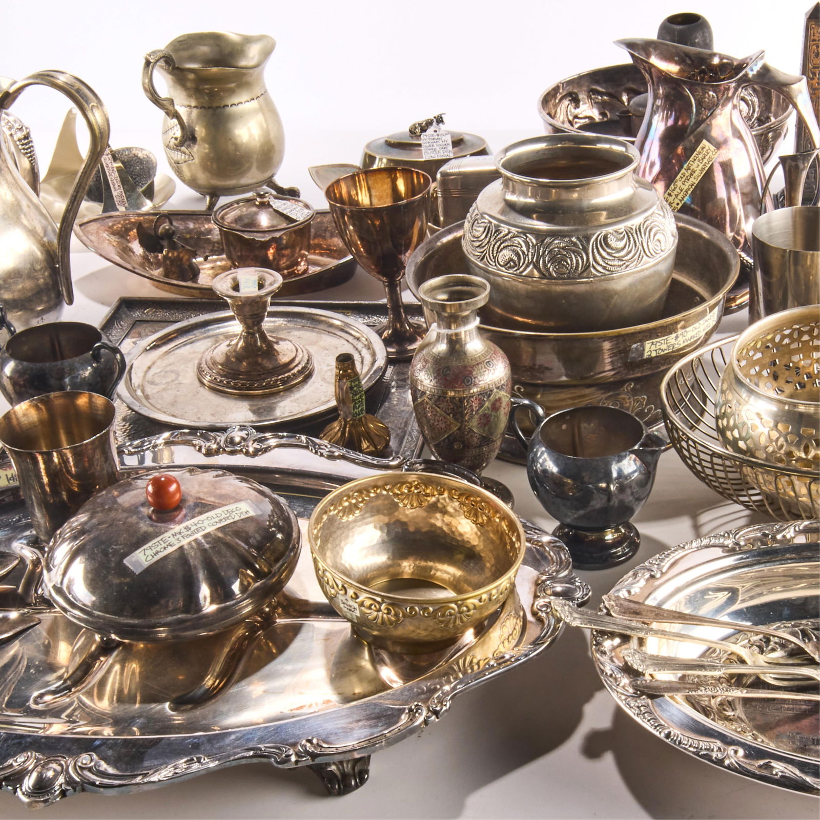 Large Grp Misc. Silverplate Objects - 44 lbs 14 oz - 4