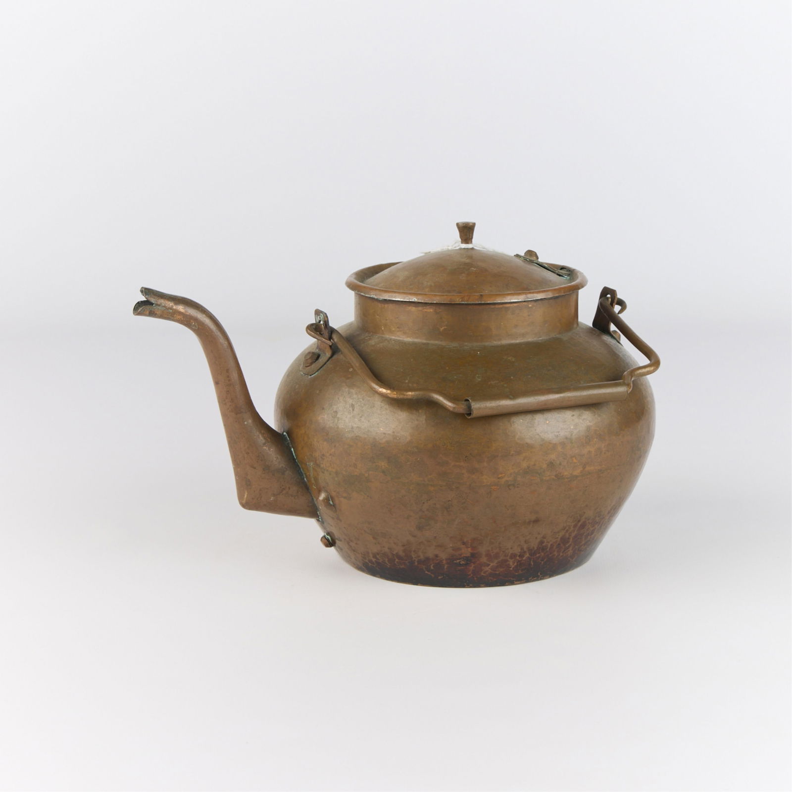 Aesthetic Movement Style Handwrought Copper Teapot (1 of 4)