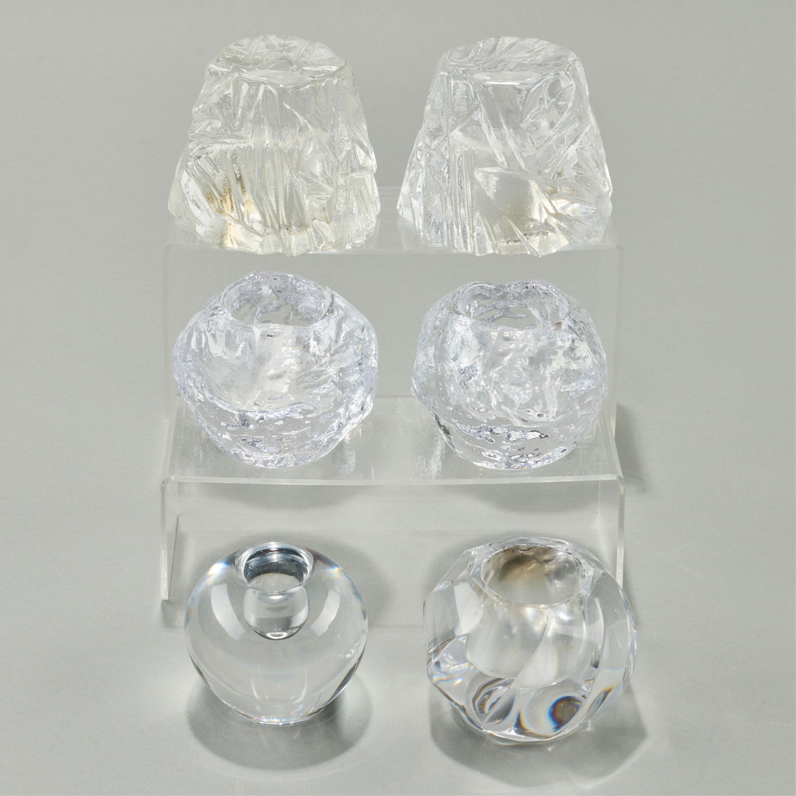 6 Glass Candle Holders Incl. Kosta Boda & Orrefors (1 of 9)