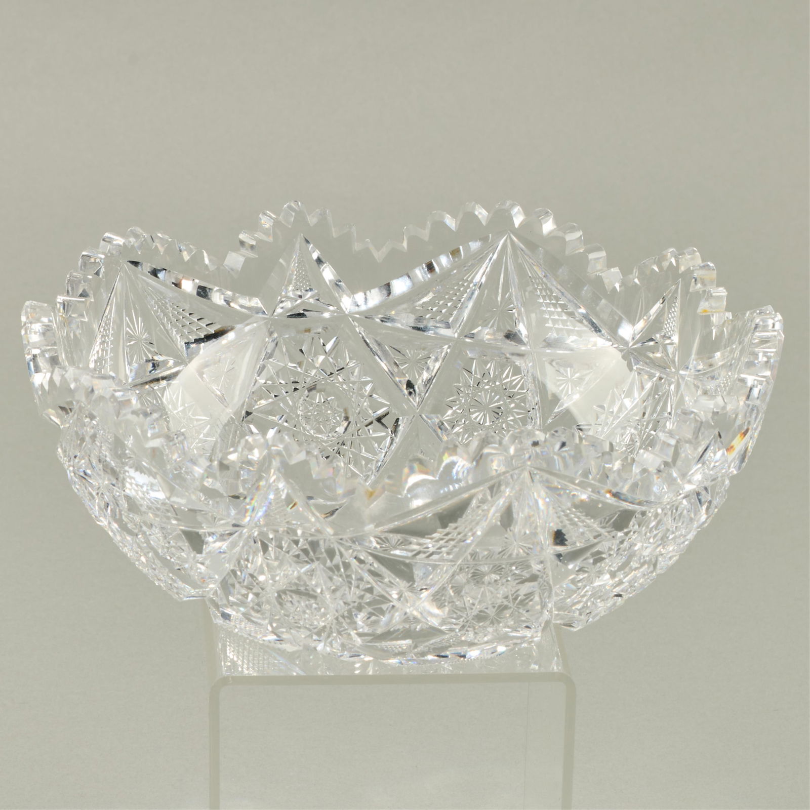 Libbey ABP "Corinthian" Crystal Cut Glass Bowl (1 of 4)