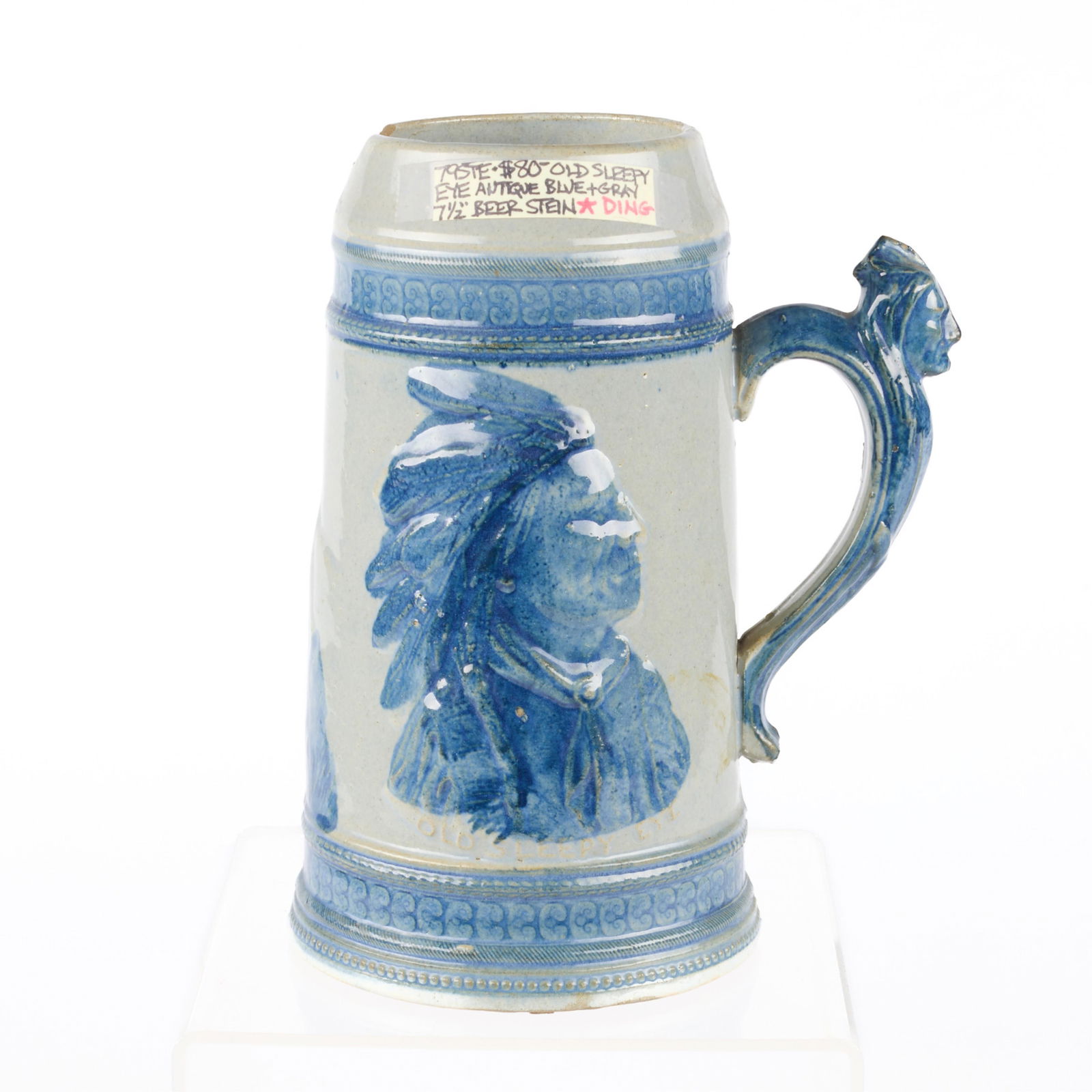 Old Sleepy Eye Miling Co. Stoneware Flemish Stein (1 of 4)