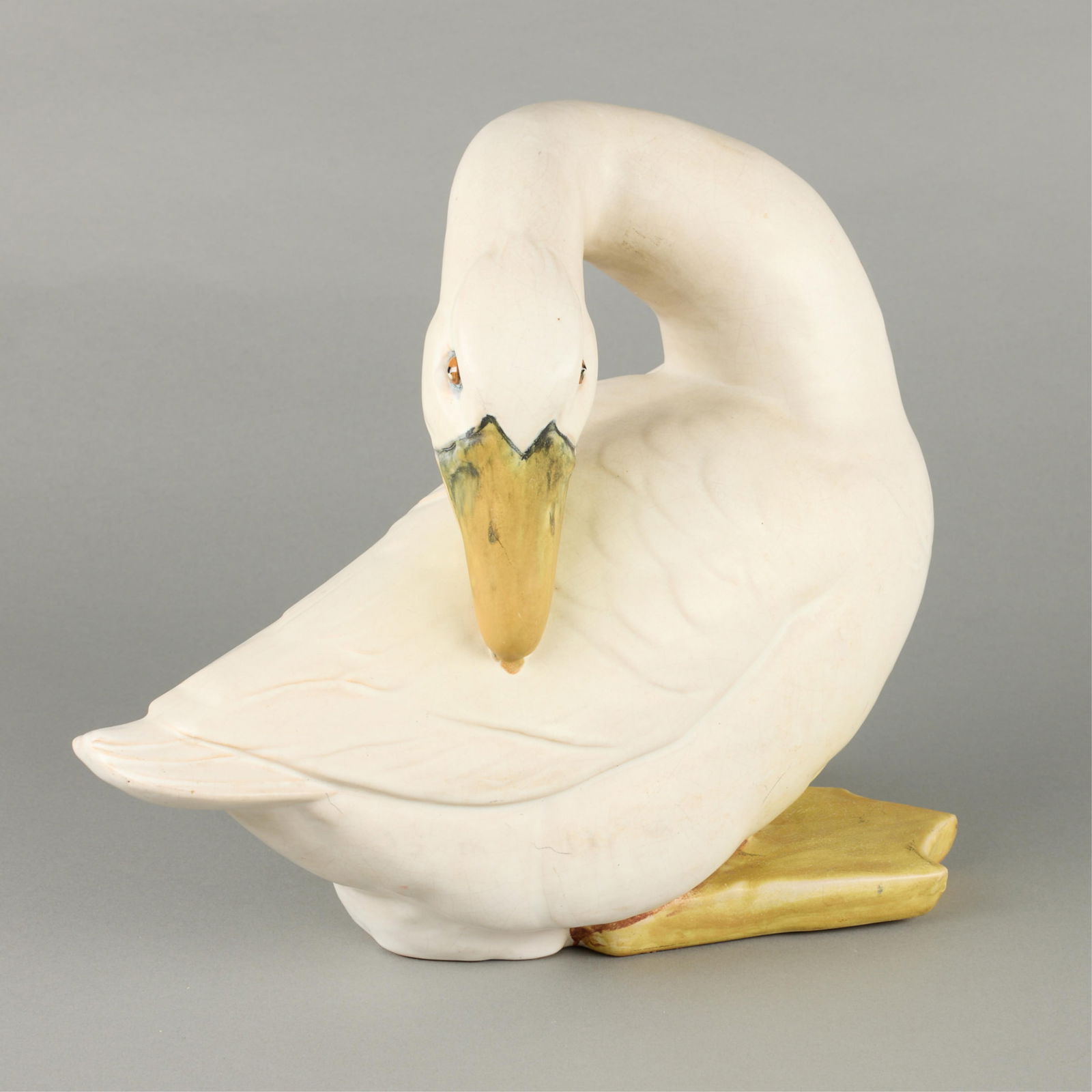 Vintage Weller Art Pottery Ceramic Goose Sculpture (1 of 5)