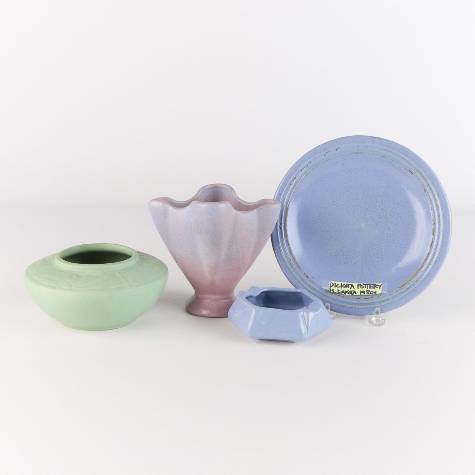 4 Pcs Dickota North Dakota Art Pottery (1 of 5)