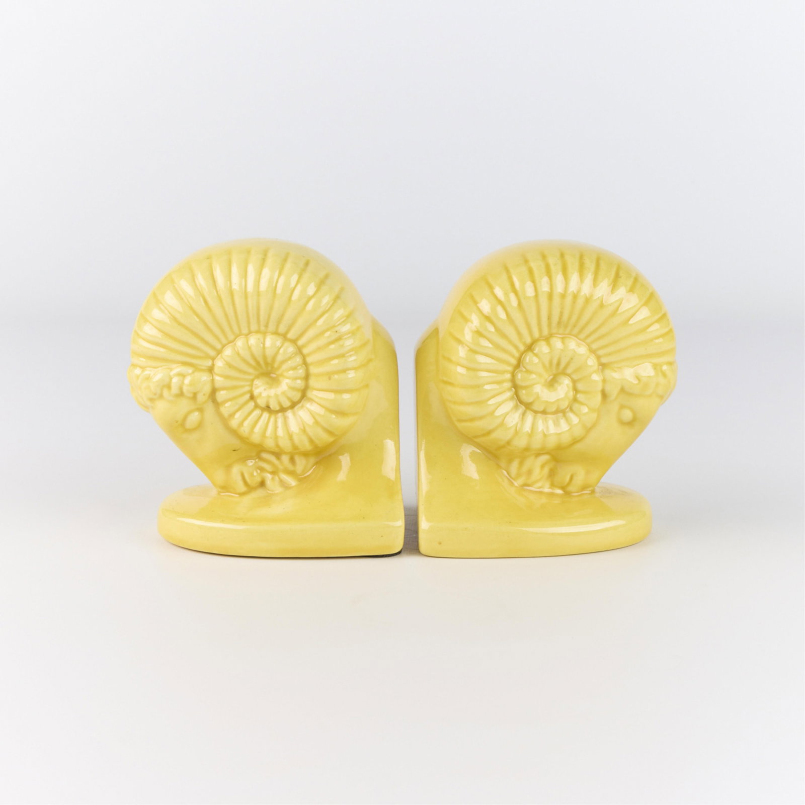 Pr Royal Haeger Pottery "Rams" Yellow Bookends (1 of 5)