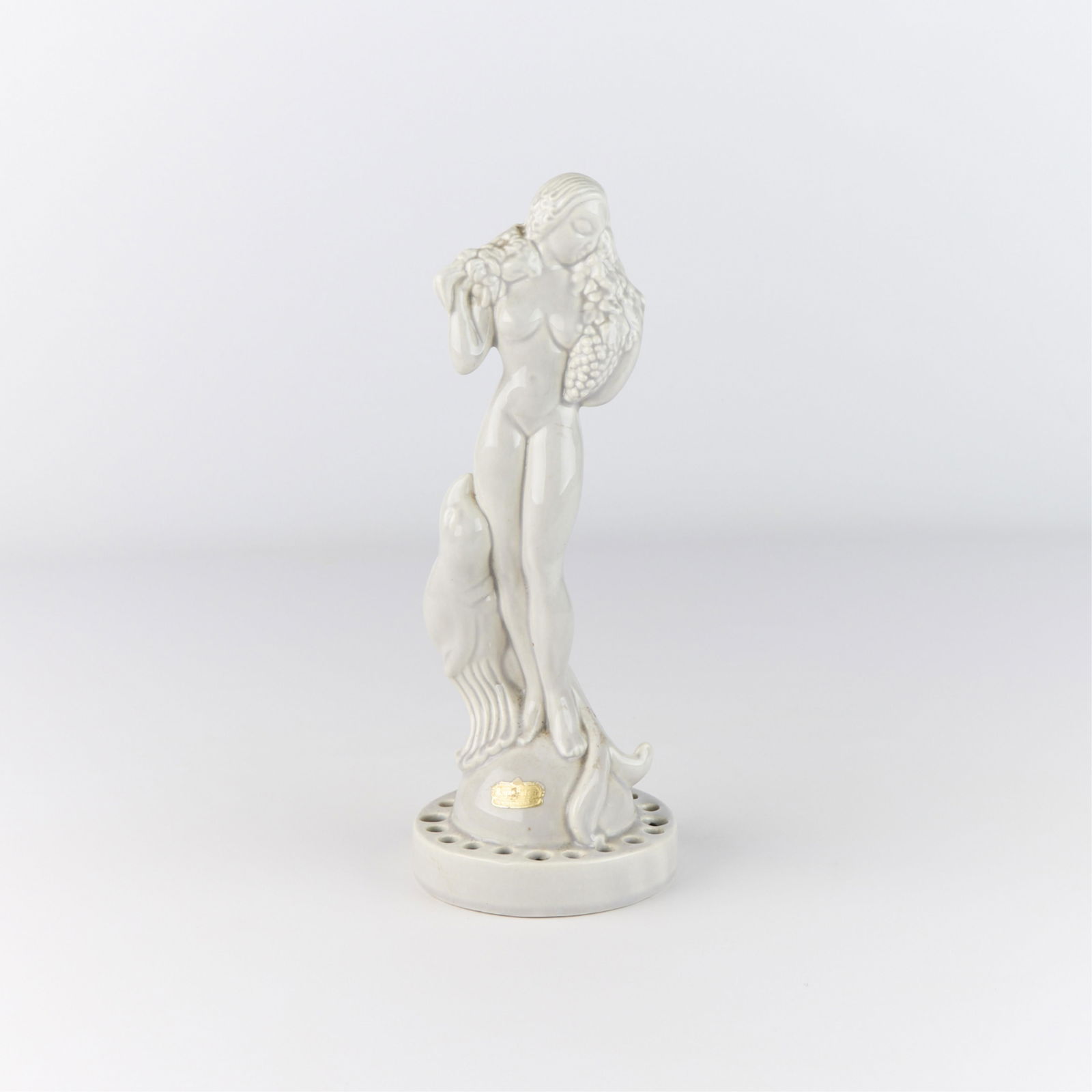 Royal Haeger Pottery Figural Ceramic Flower Frog (1 of 5)