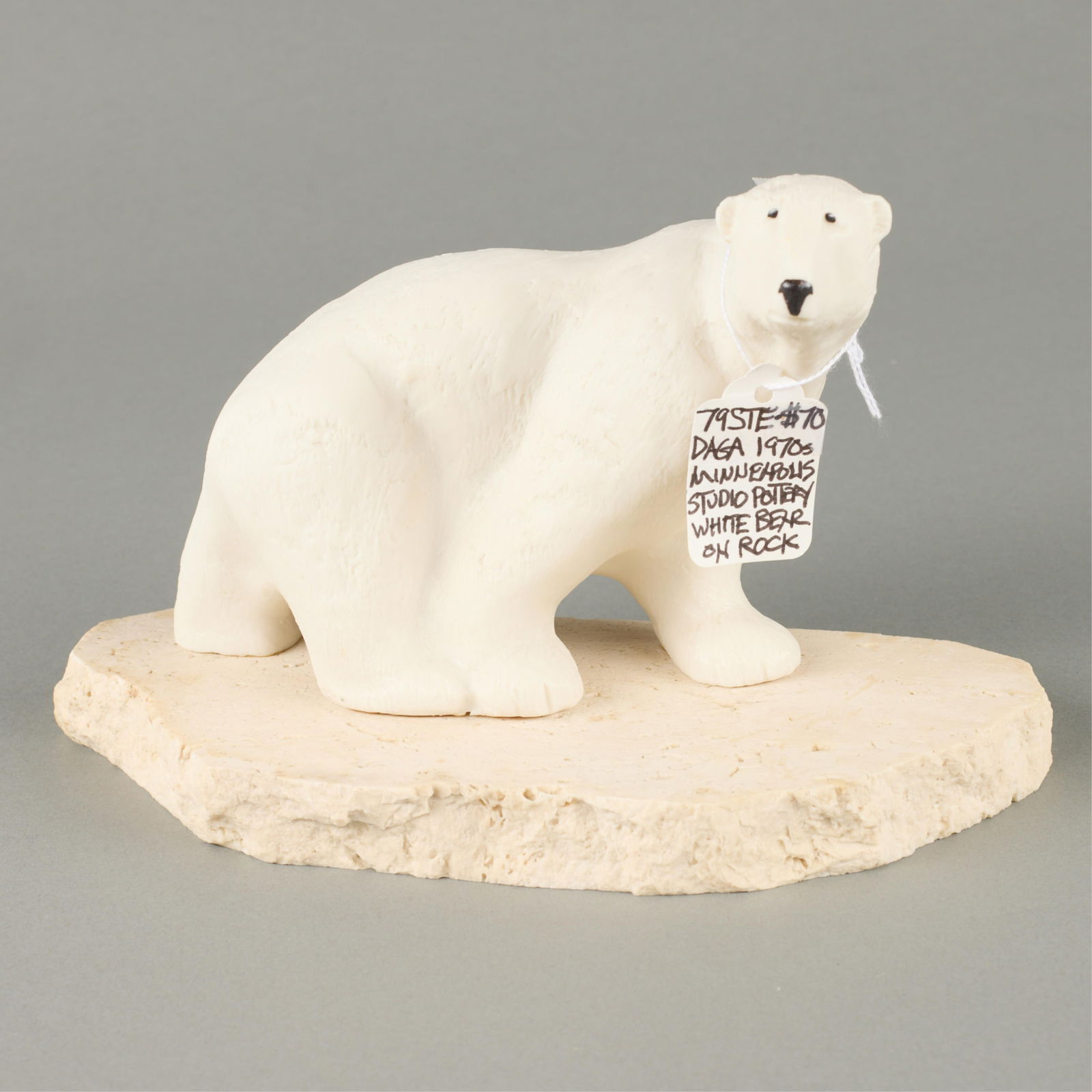 Attr. Maigon Daga Ceramic Polar Bear Paperweight (1 of 3)