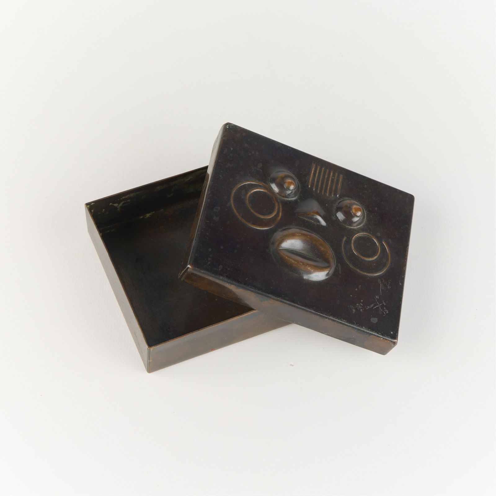 Francisco Rebajes Modernist Copper Jewelry Box (1 of 4)