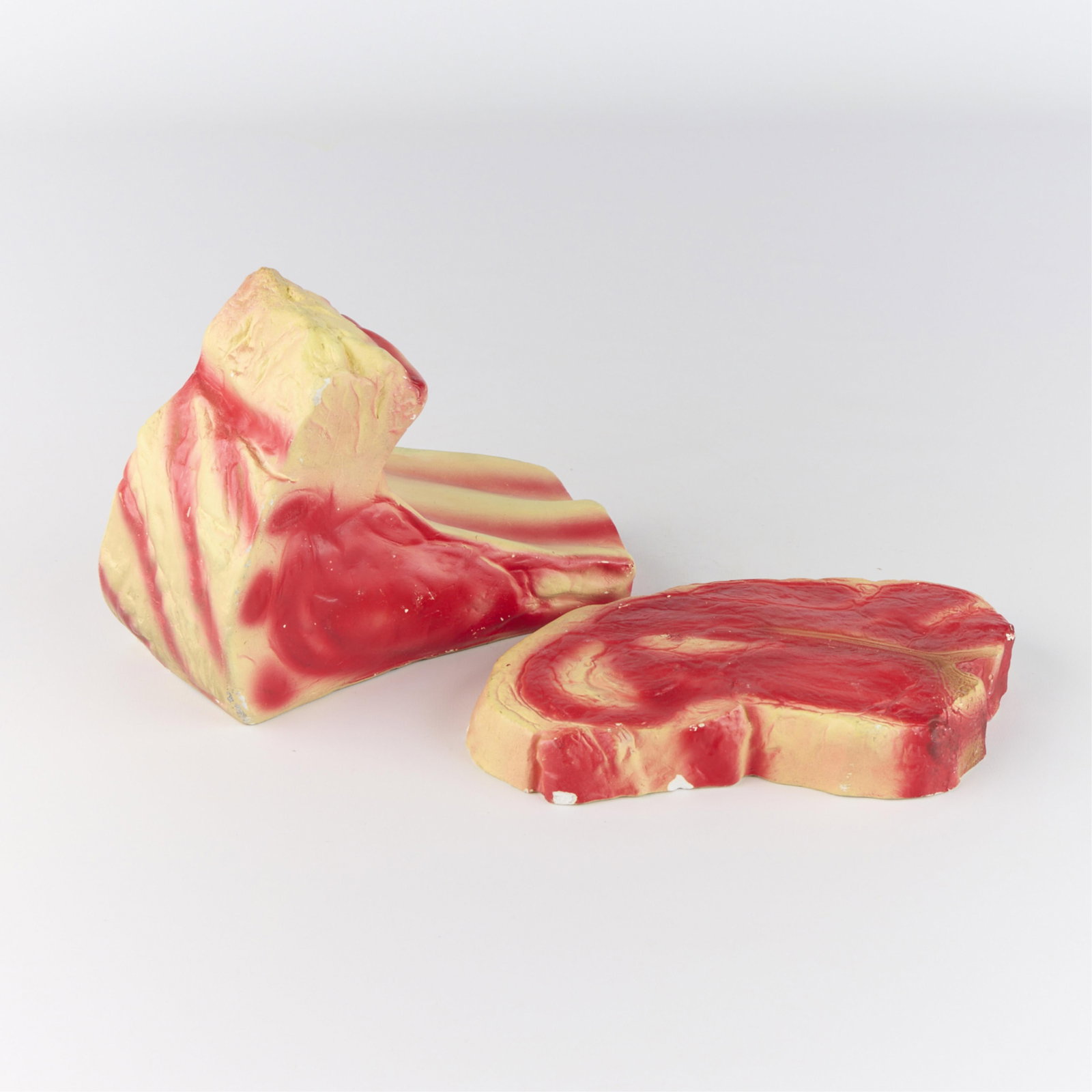 2 Chalkware Realistic Prop Steak Sculptures (1 of 4)