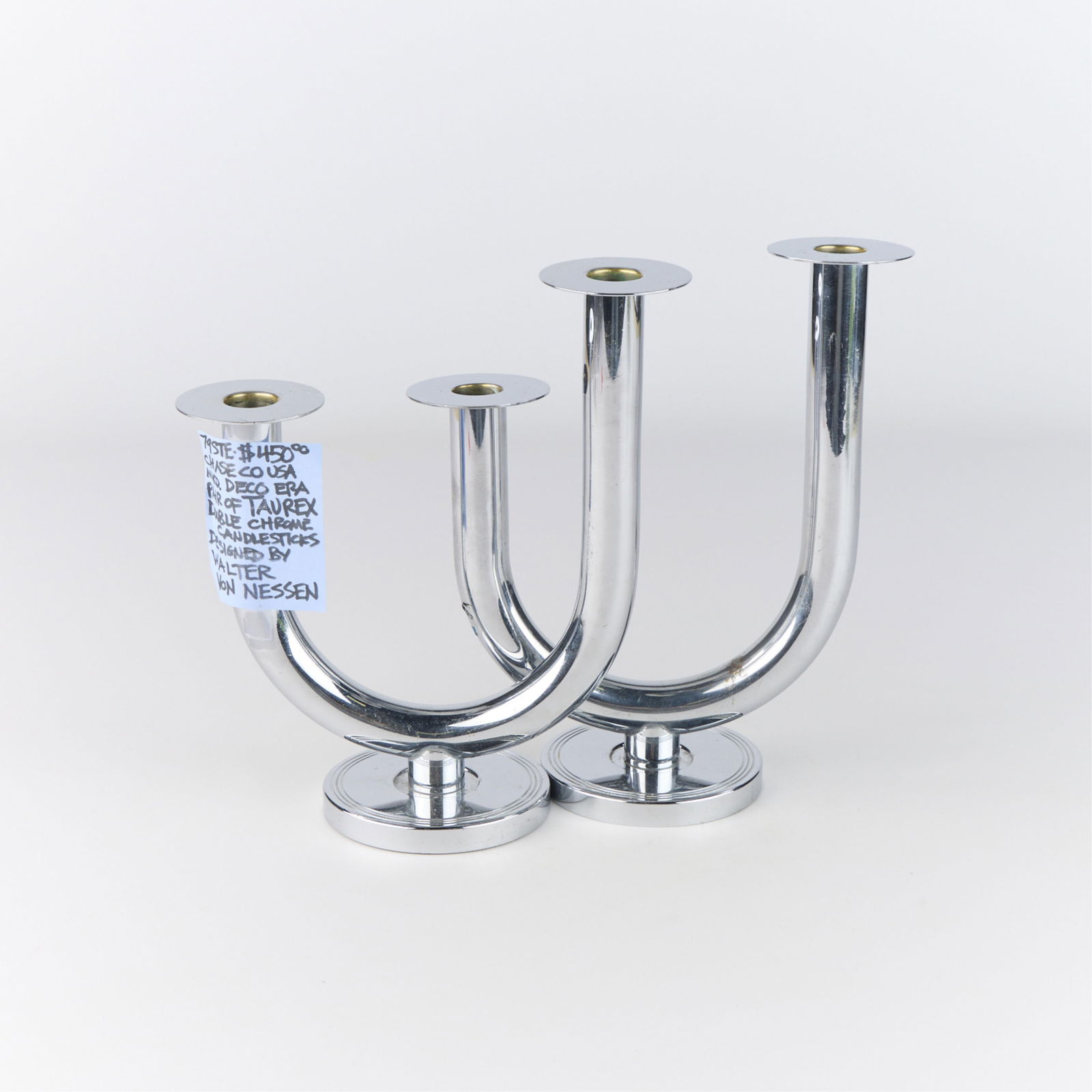 Pr Von Nessen for Chase "Taurex" Chandlesticks (1 of 3)