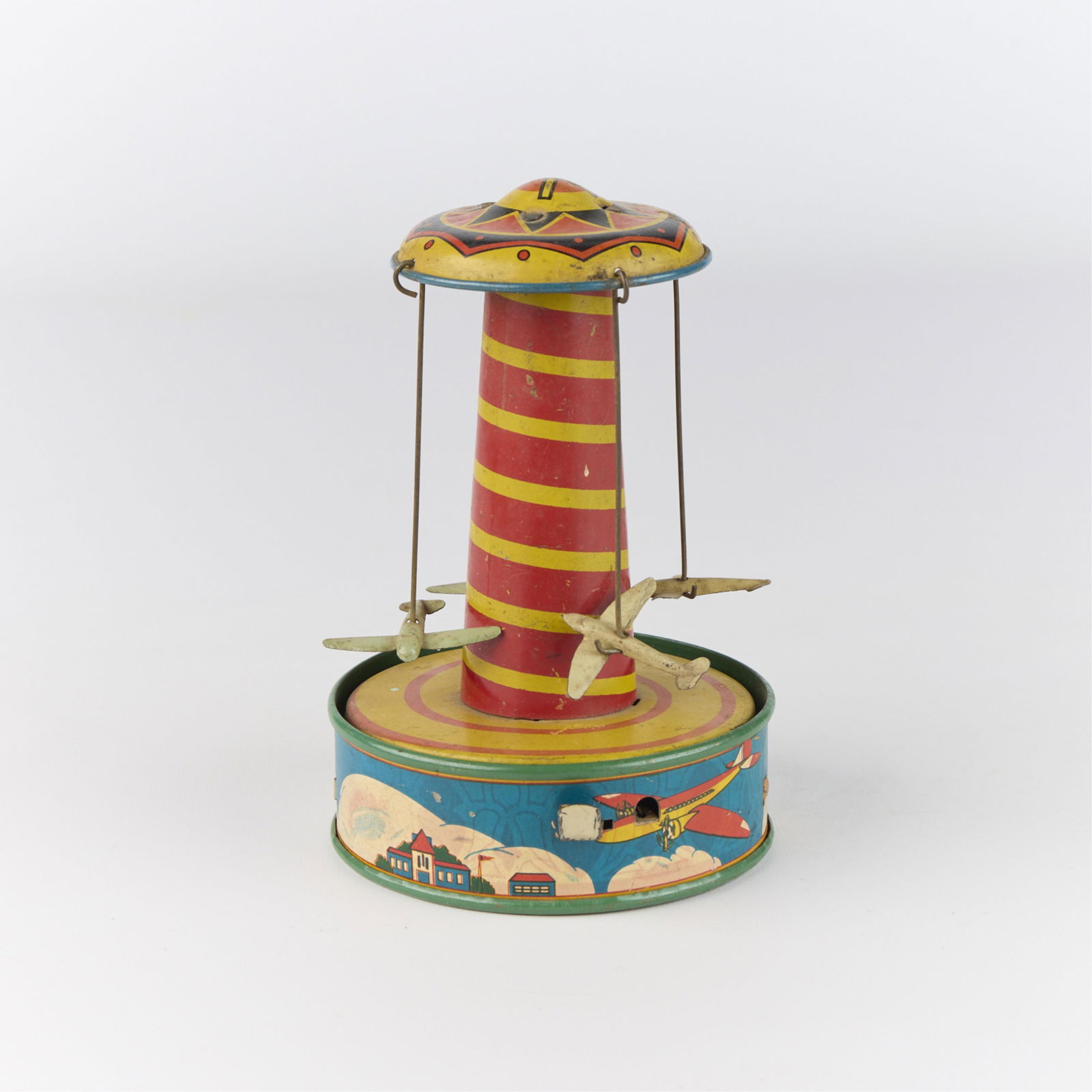Vintage Wyandotte Toys Wind-Up Airplane Ride Carousel (1 of 4)