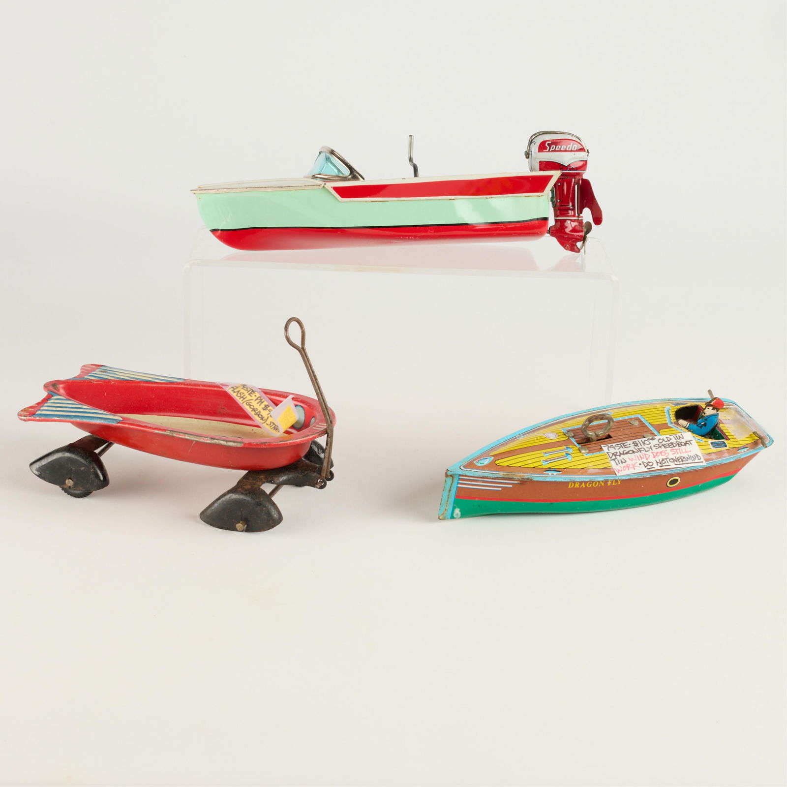 3 Antique Tin Lithographed Toys Incl. 2 Wind-Ups (1 of 5)