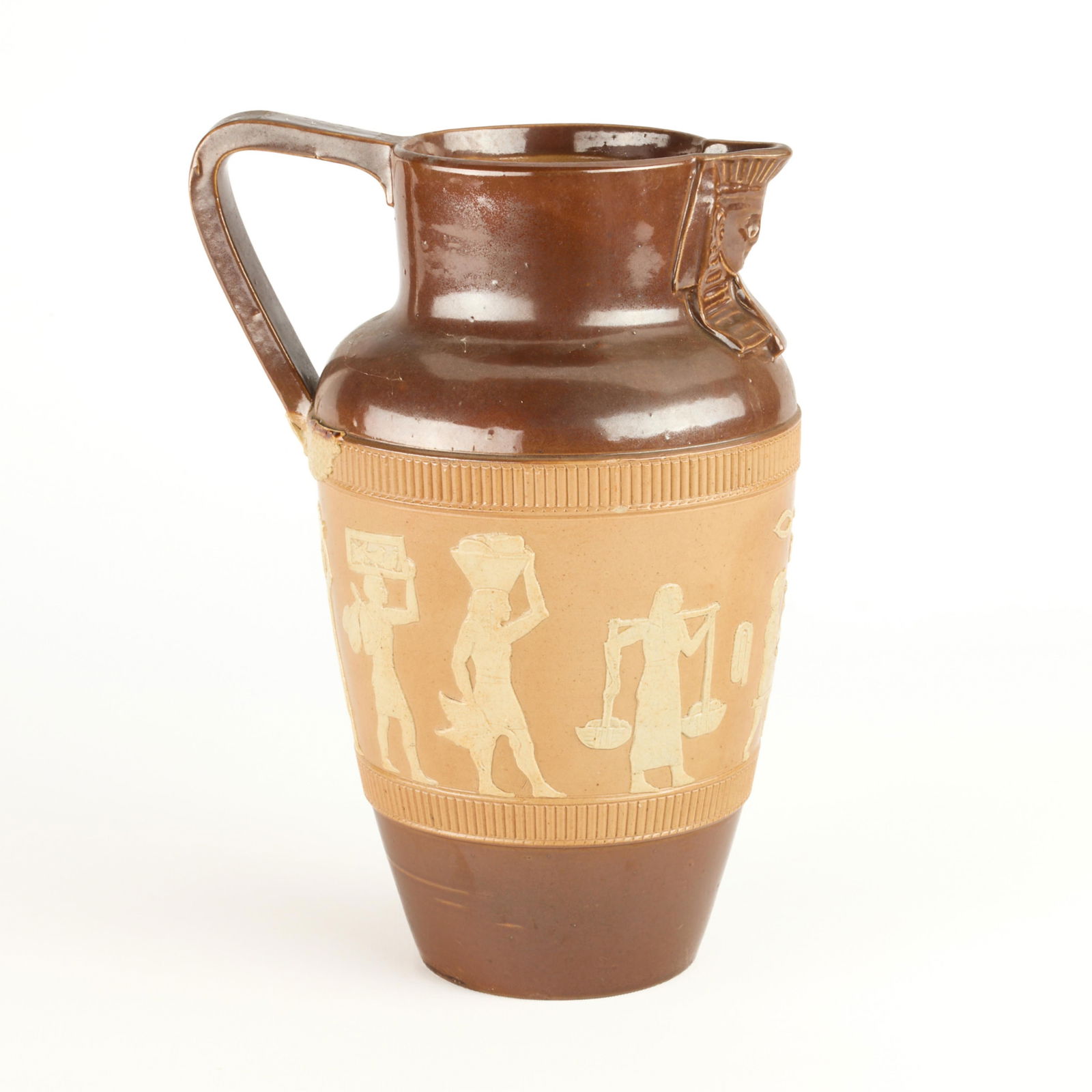 Royal Doulton Lambeth Pottery Egyptian Revival Pitcher (1 of 6)