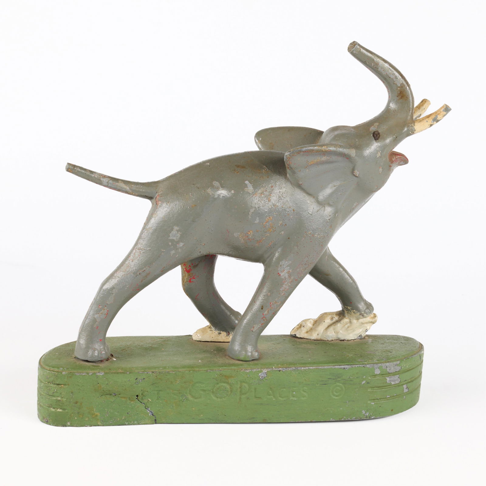 Antique Political "Let's G.O.P.laces" Republican Elephant Figure (1 of 4)