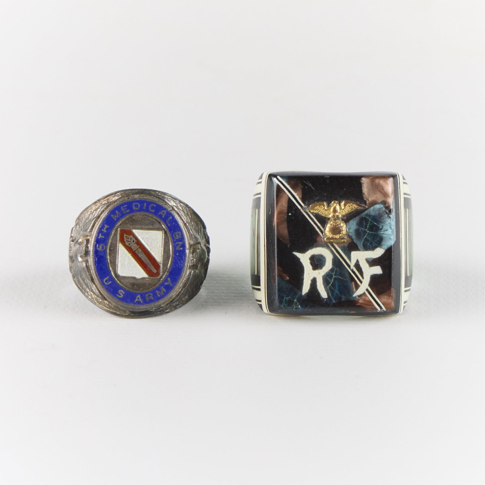 2 U.S. Army & Eagle Rings