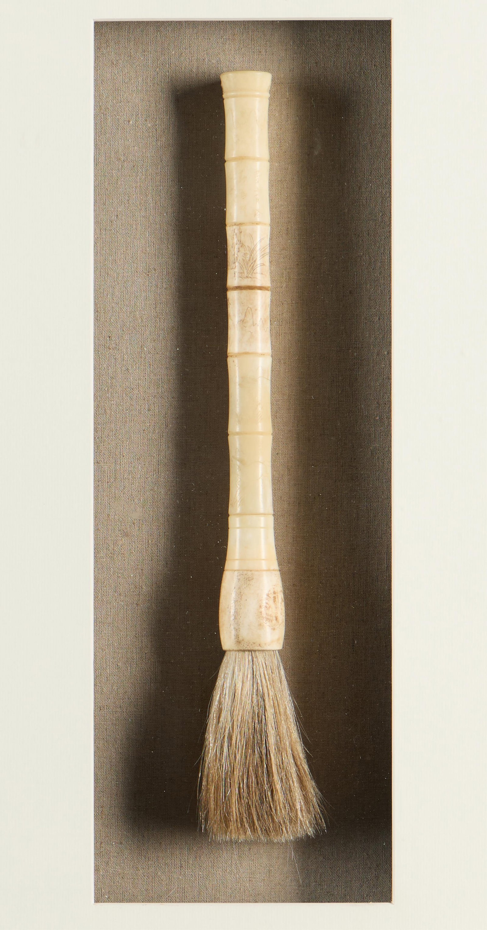 Chinese PRC Carved Soapstone Calligraphy Brush (1 of 4)