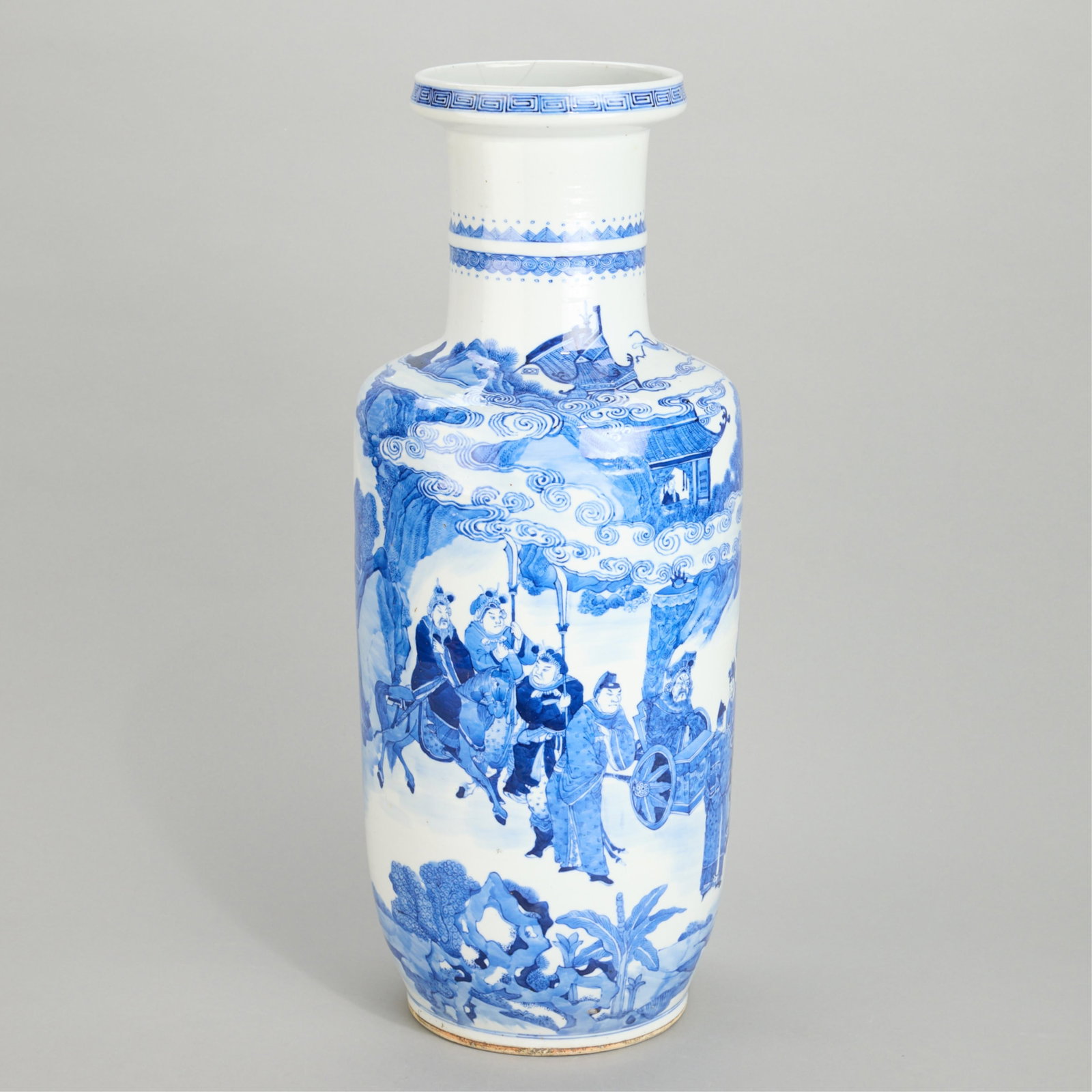 Large Chinese Blue & White Porcelain Vase (1 of 5)