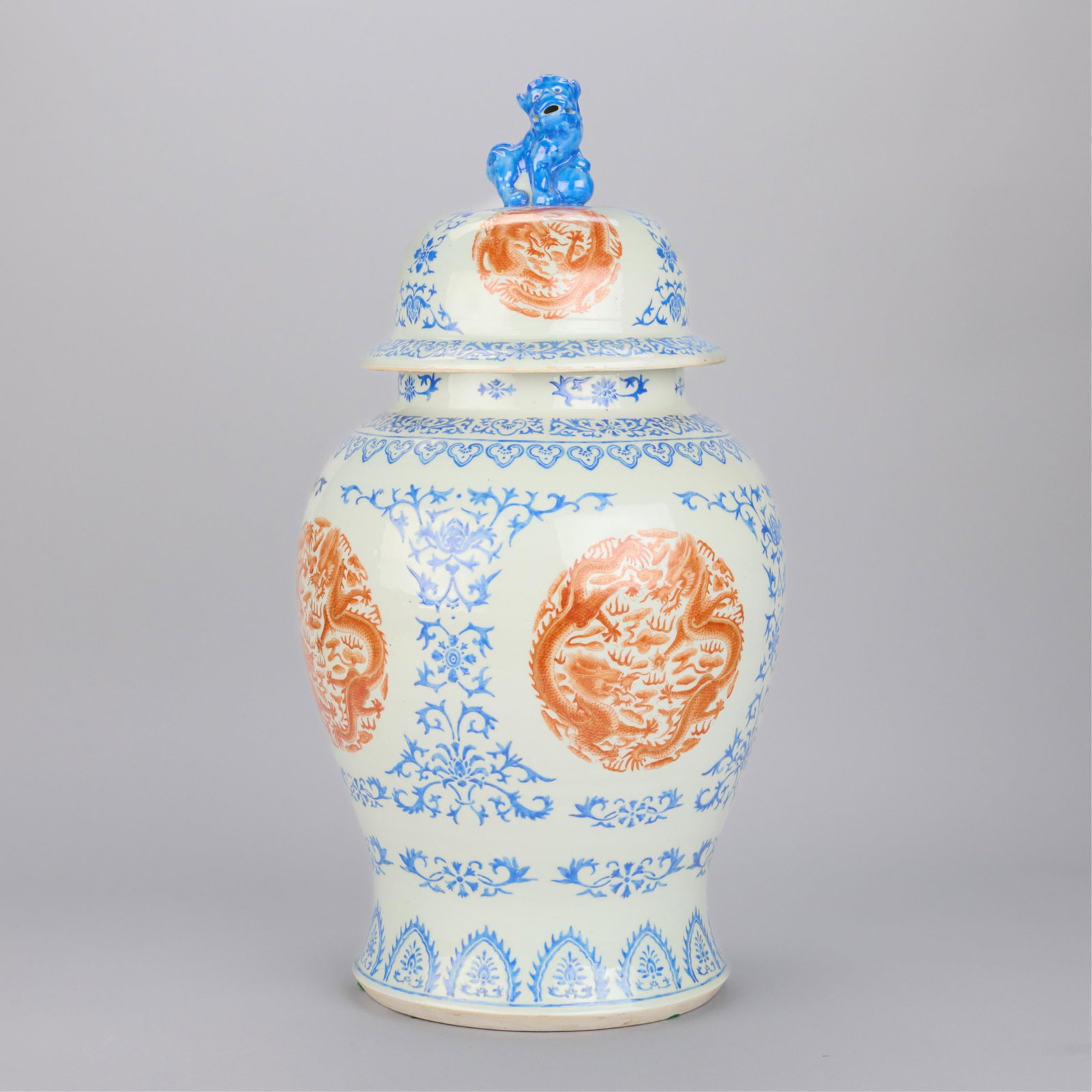 Large Chinese Porcelain Ginger Jar or Urn (1 of 5)