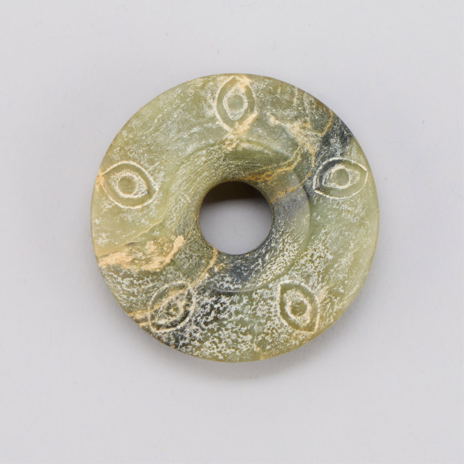 Chinese Carved Jade Bi (1 of 3)