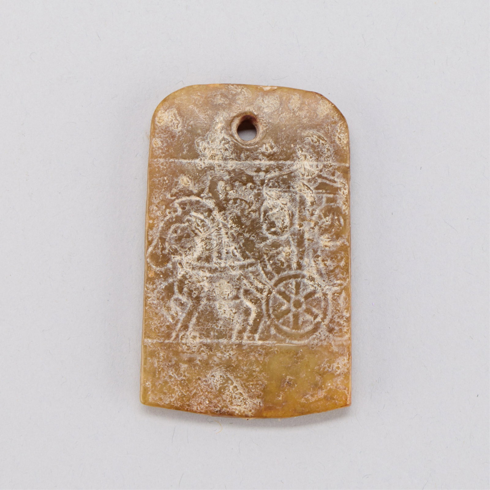 Chinese Jadeite Ax Head w/ Chariot (1 of 3)
