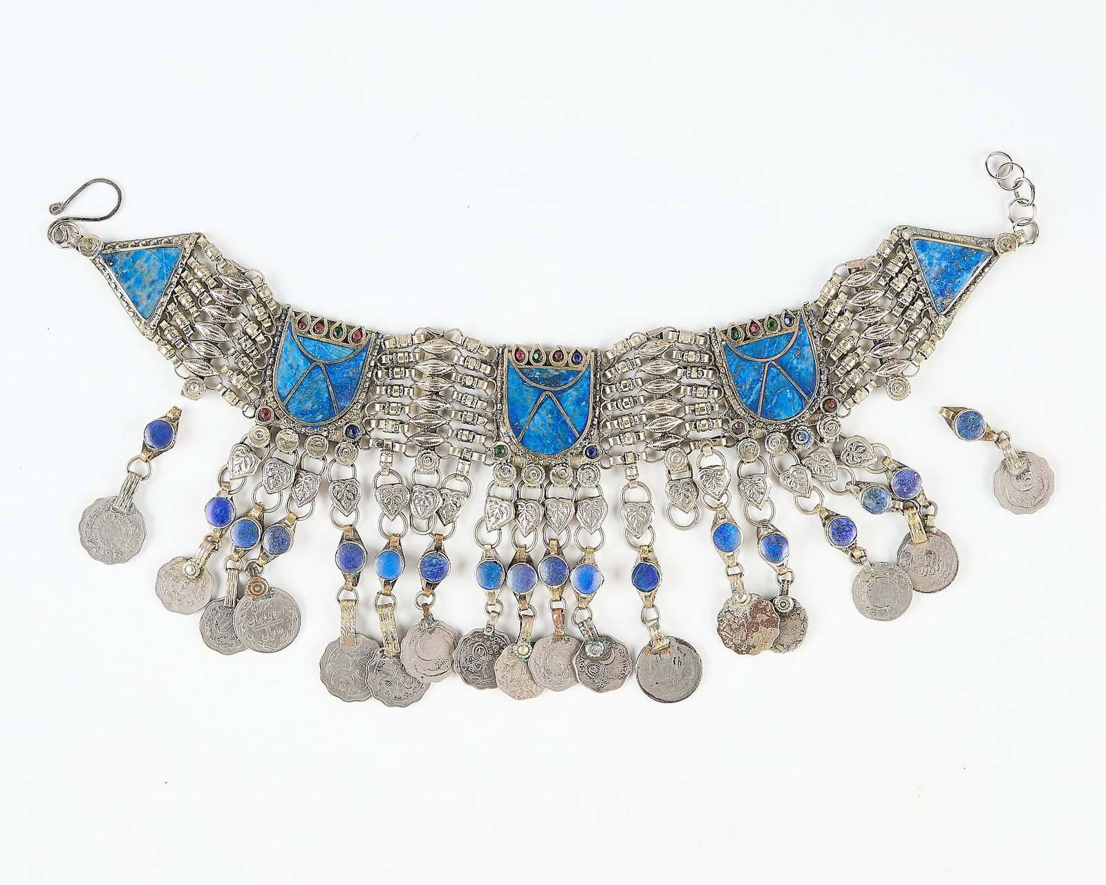 Afghan Style Middle Eastern Tribal Lapis Choker (1 of 1)