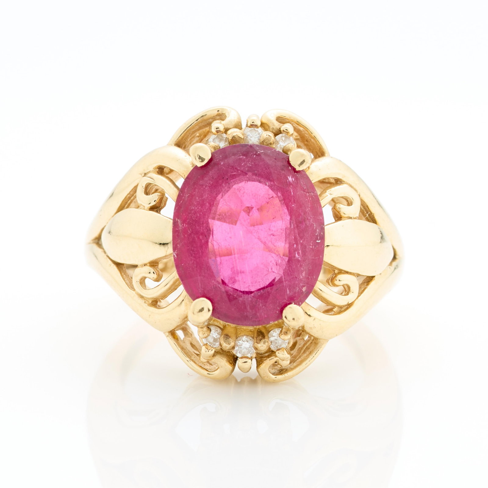 14k Yellow Gold Ring Sz 7 (1 of 6)