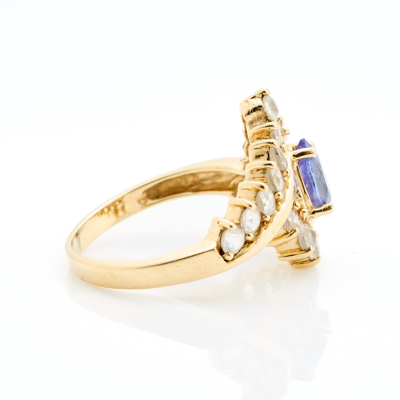 14k Yellow Gold Tanzanite Ring Sz 8 (1 of 6)