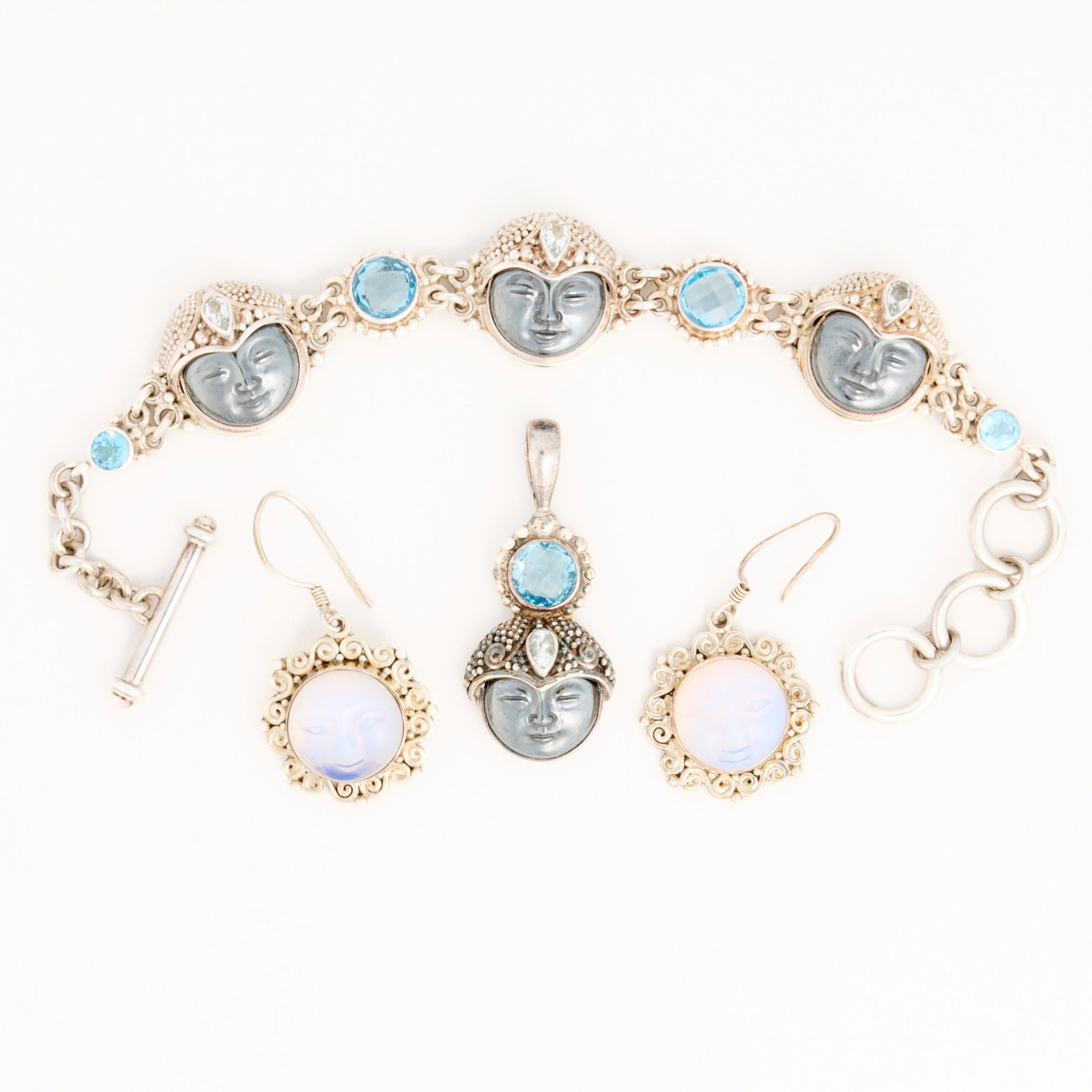 3 Pcs Sajen Sterling 925 "Moon Goddess" Jewelry (1 of 2)