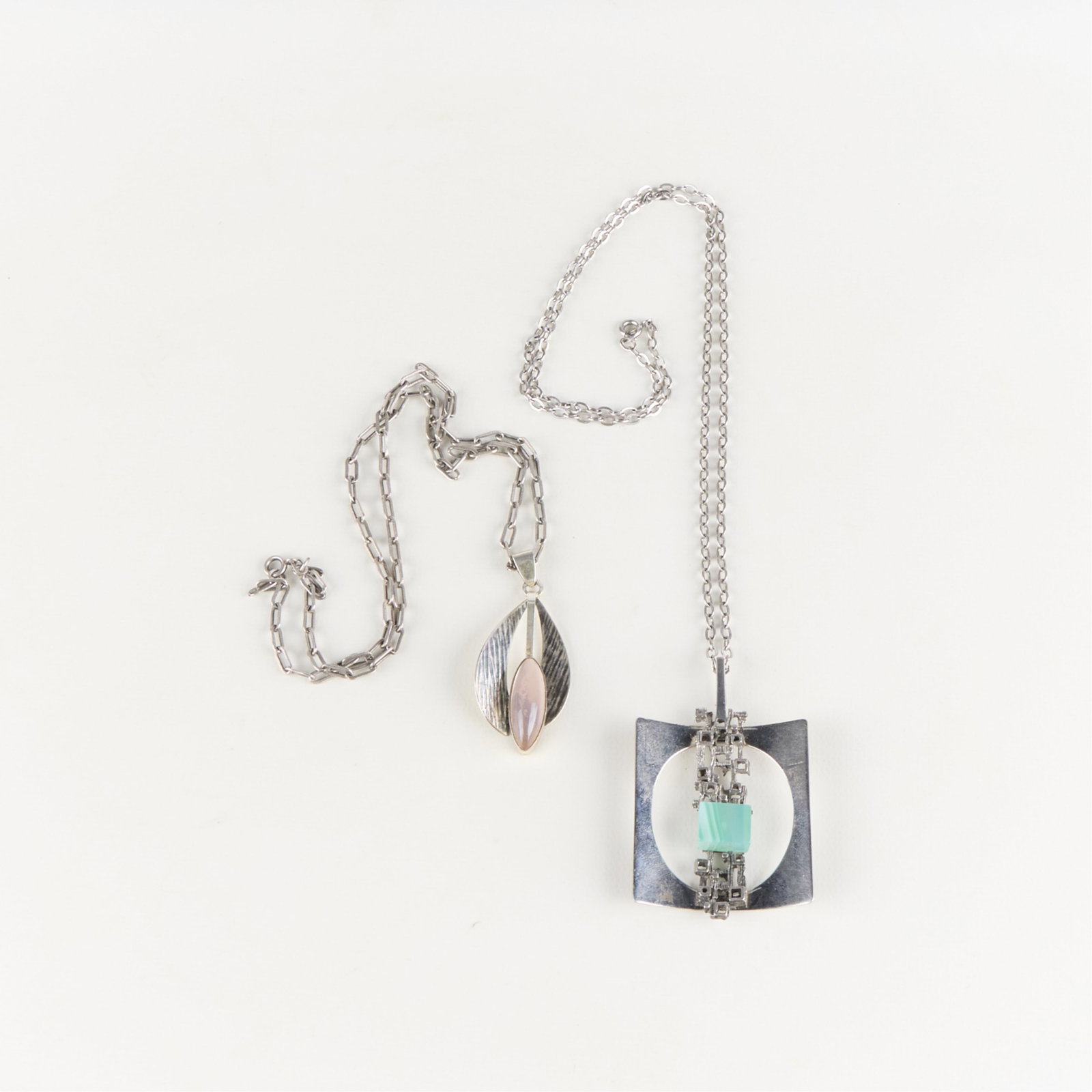835 Silver Modernist Necklaces (1 of 2)