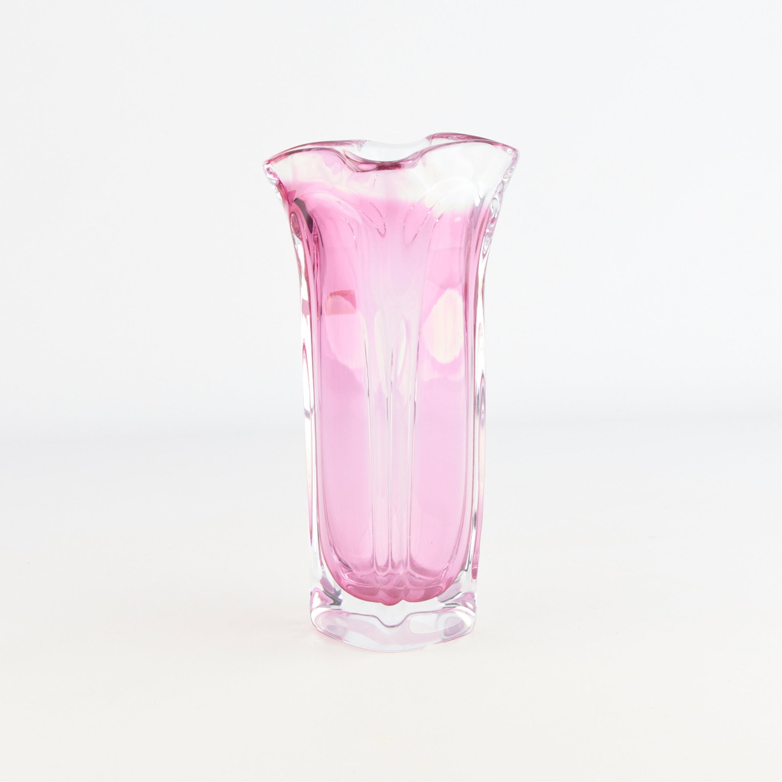 Vintage Pink Art Glass Vase (1 of 5)