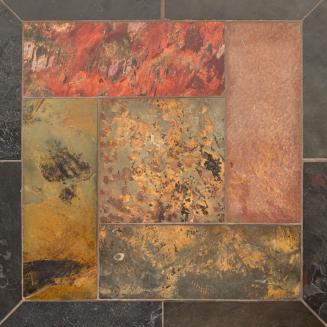 MCM Brutalist Slate Stone Coffee Table - 3