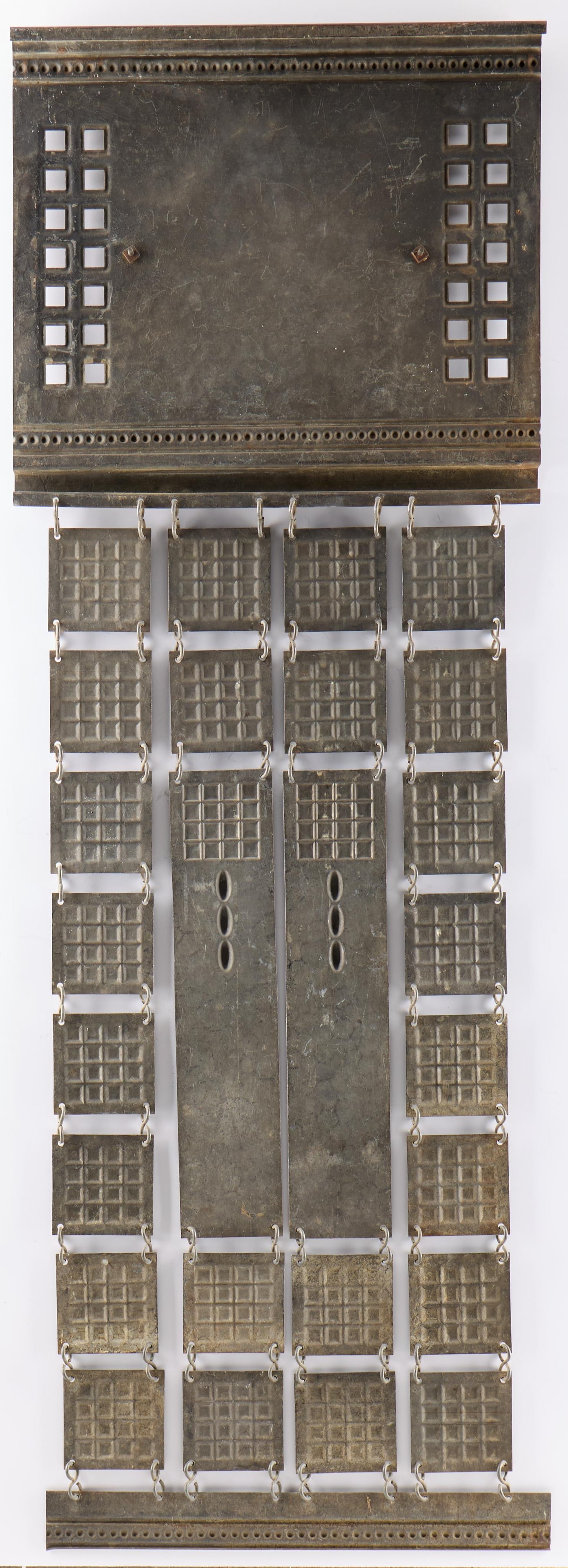 Attributed Josef Hoffman Hammered Metal Screen - 3