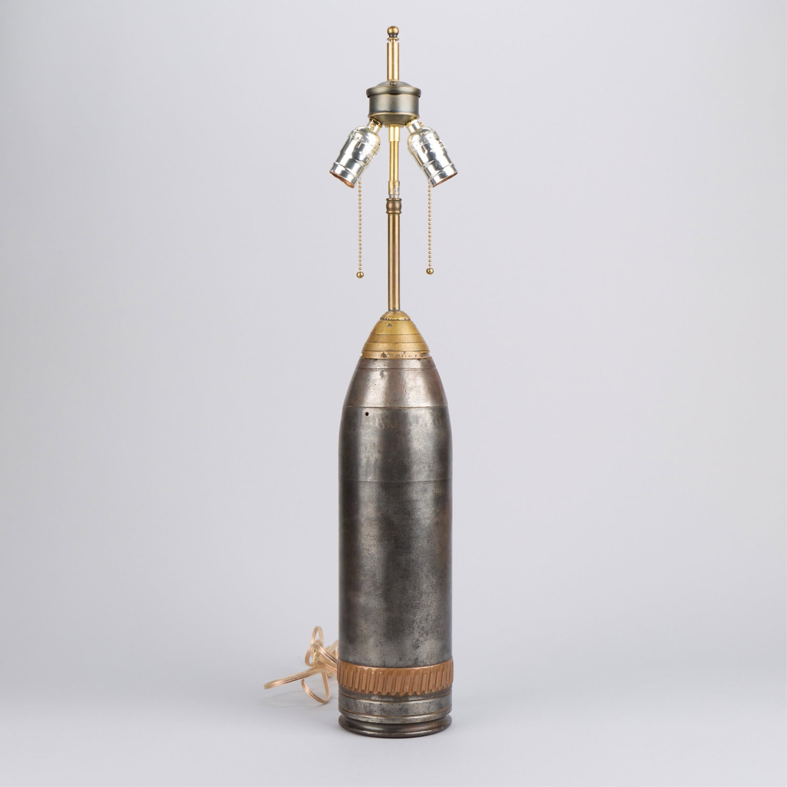 Antique Artillery Shell Lamp - Heavy (1 of 5)