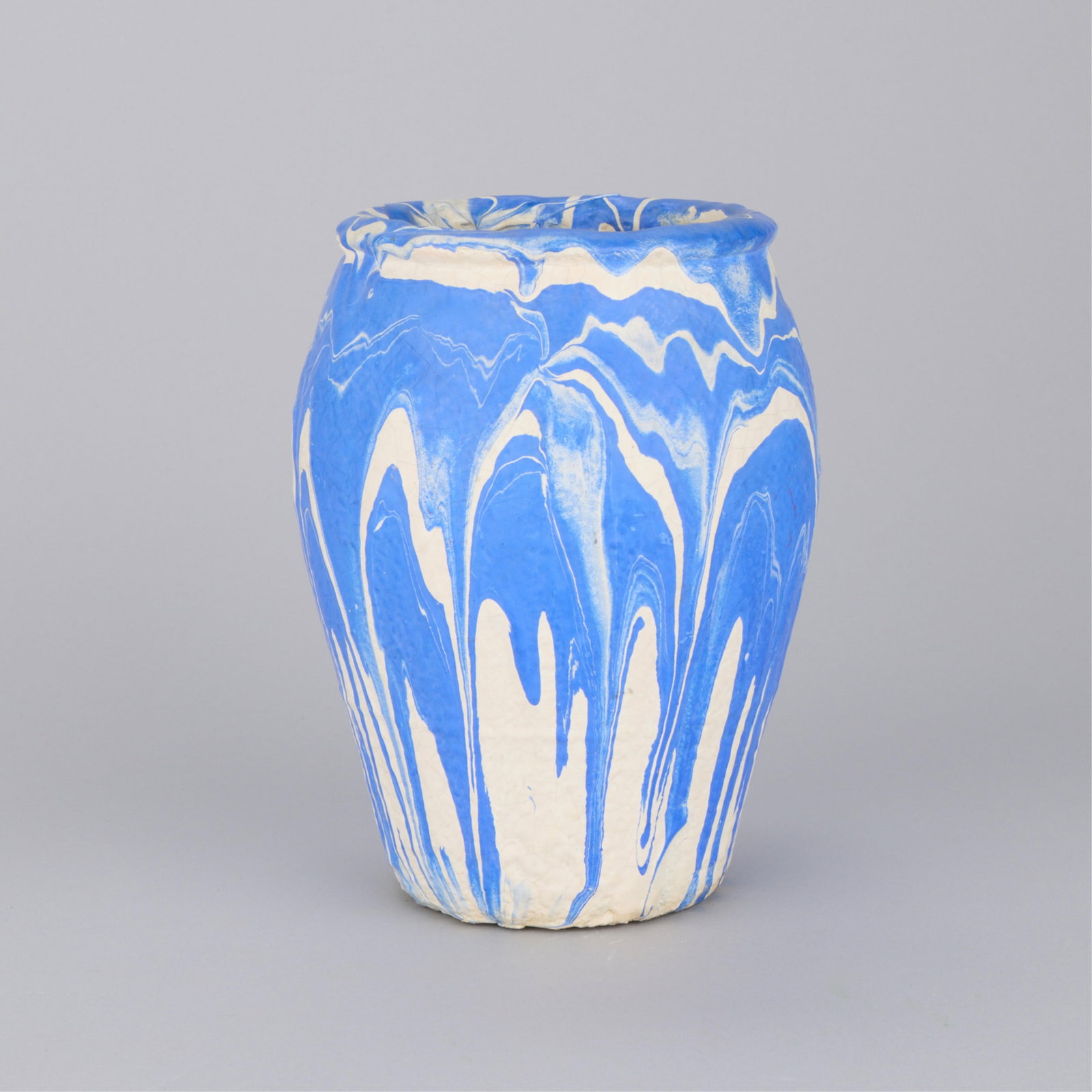 10" Ozark Swirl Roadside Tourist Marbled Pottery Vase (1 of 5)