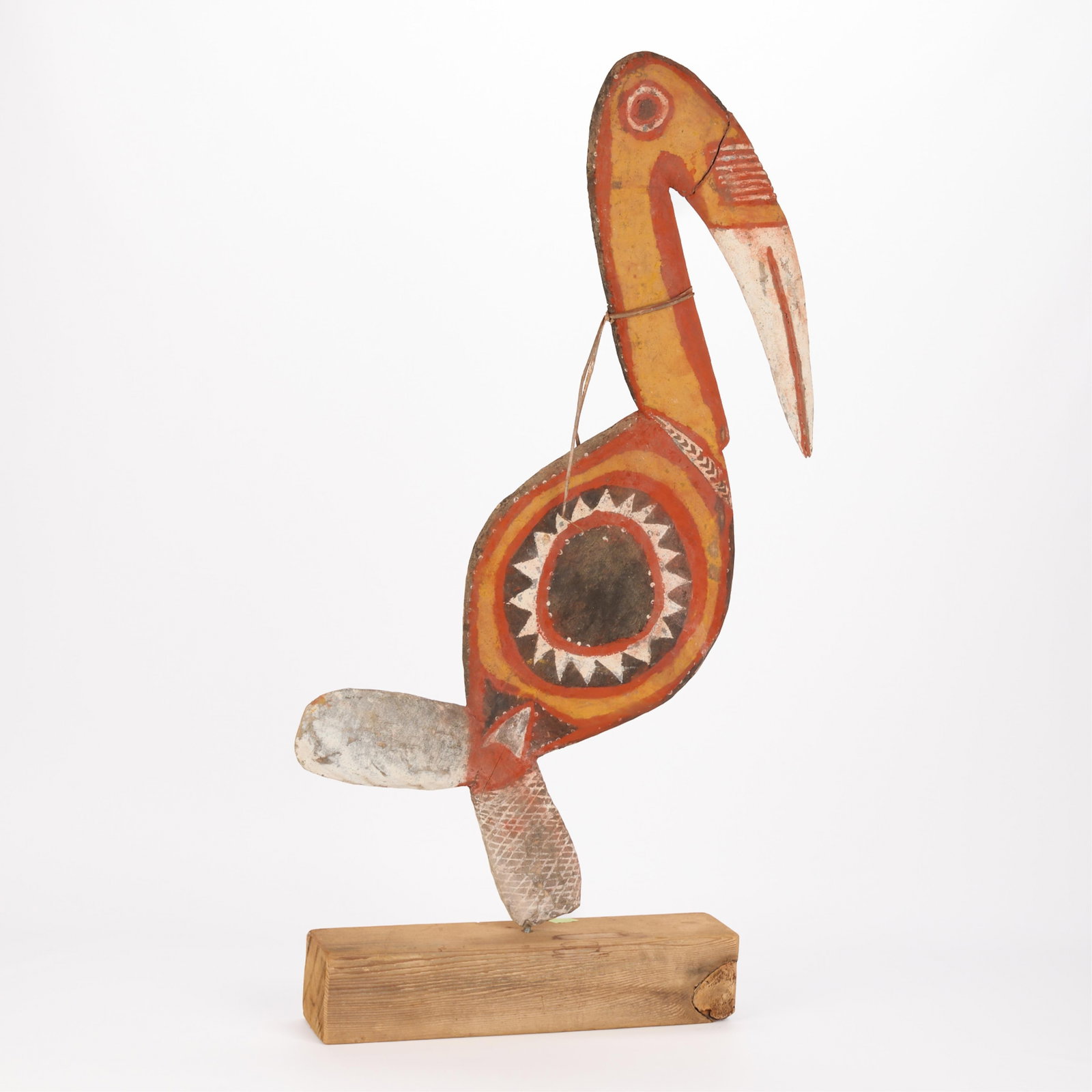 PNG Sepik River Carved Wooden Hornbill Bird (1 of 5)