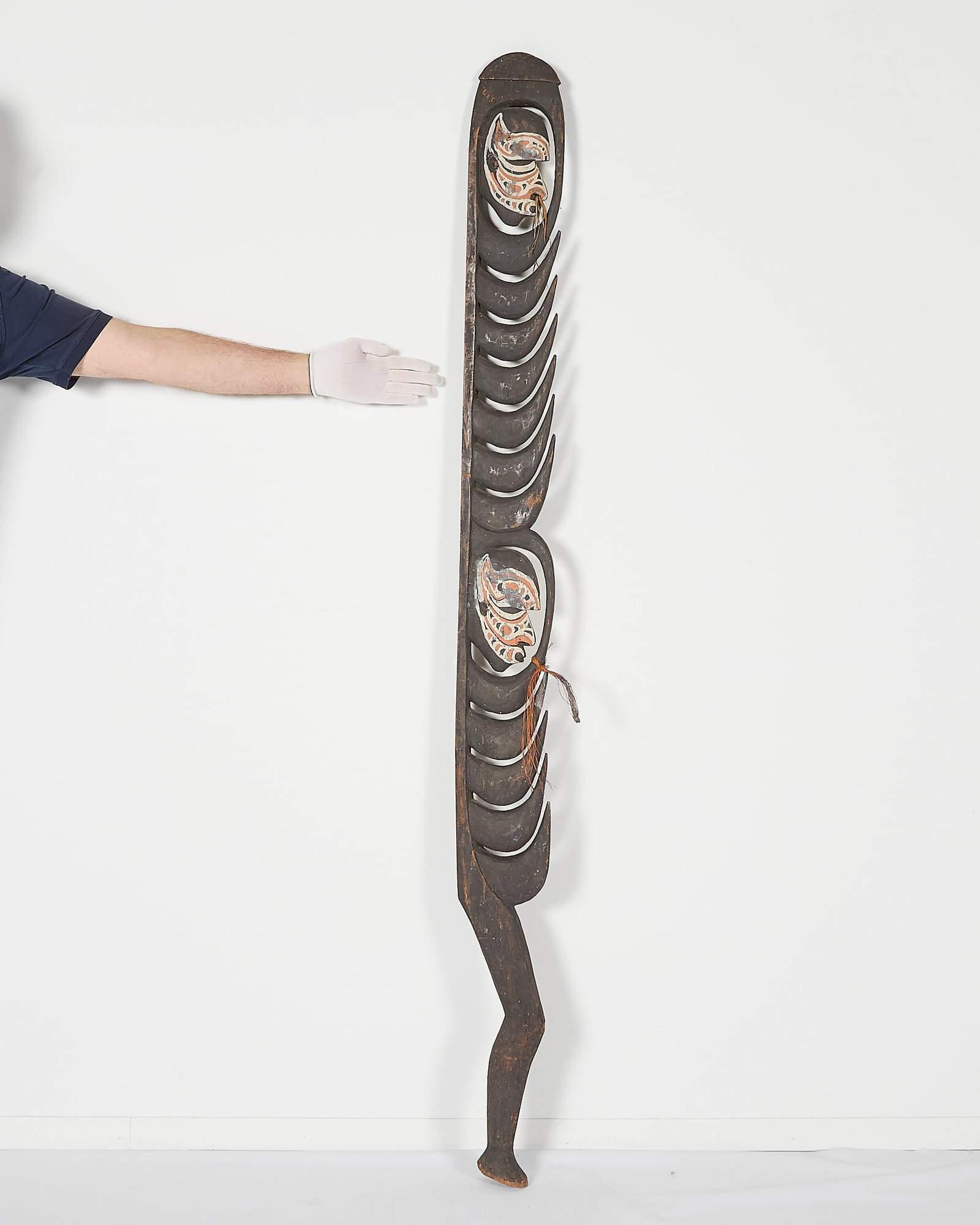 PNG Sepik River Cult Hook Wood Totem Carving (1 of 7)