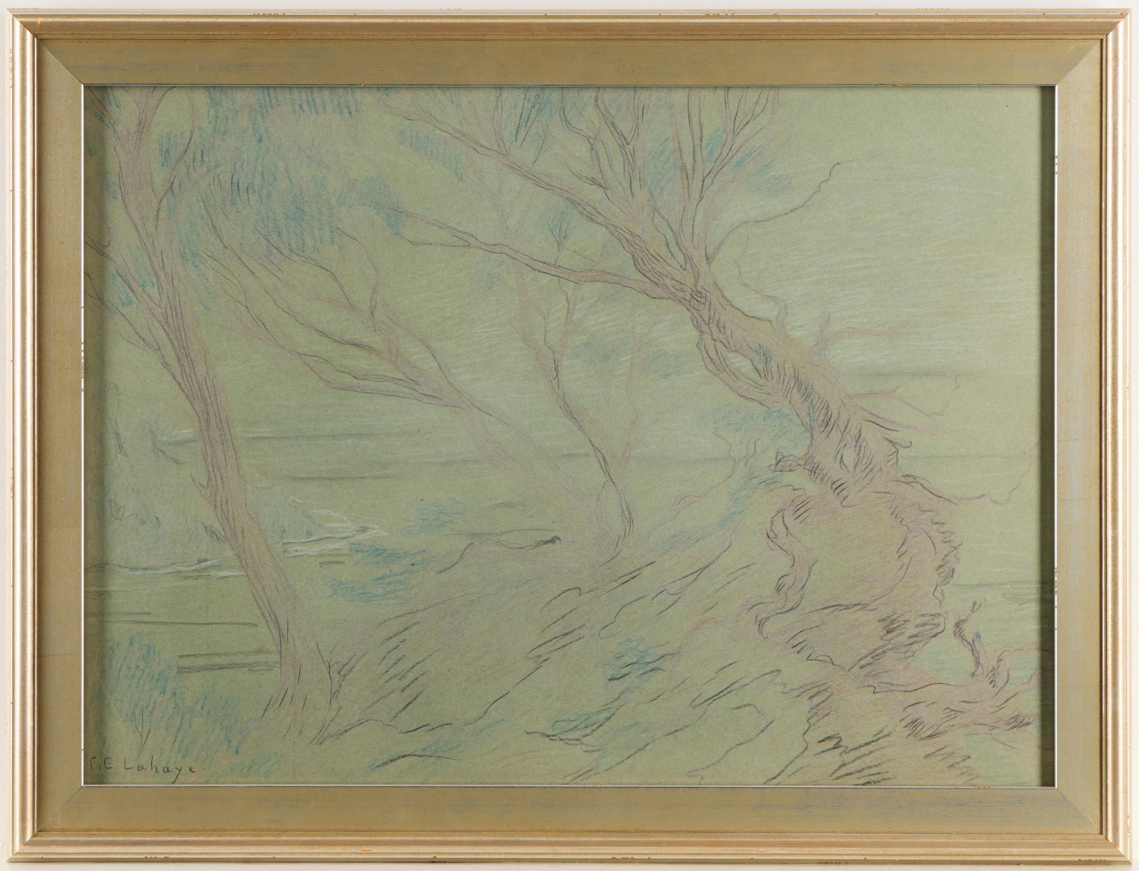 Francois Etienne Lahaye Landscape Drawing (1 of 3)